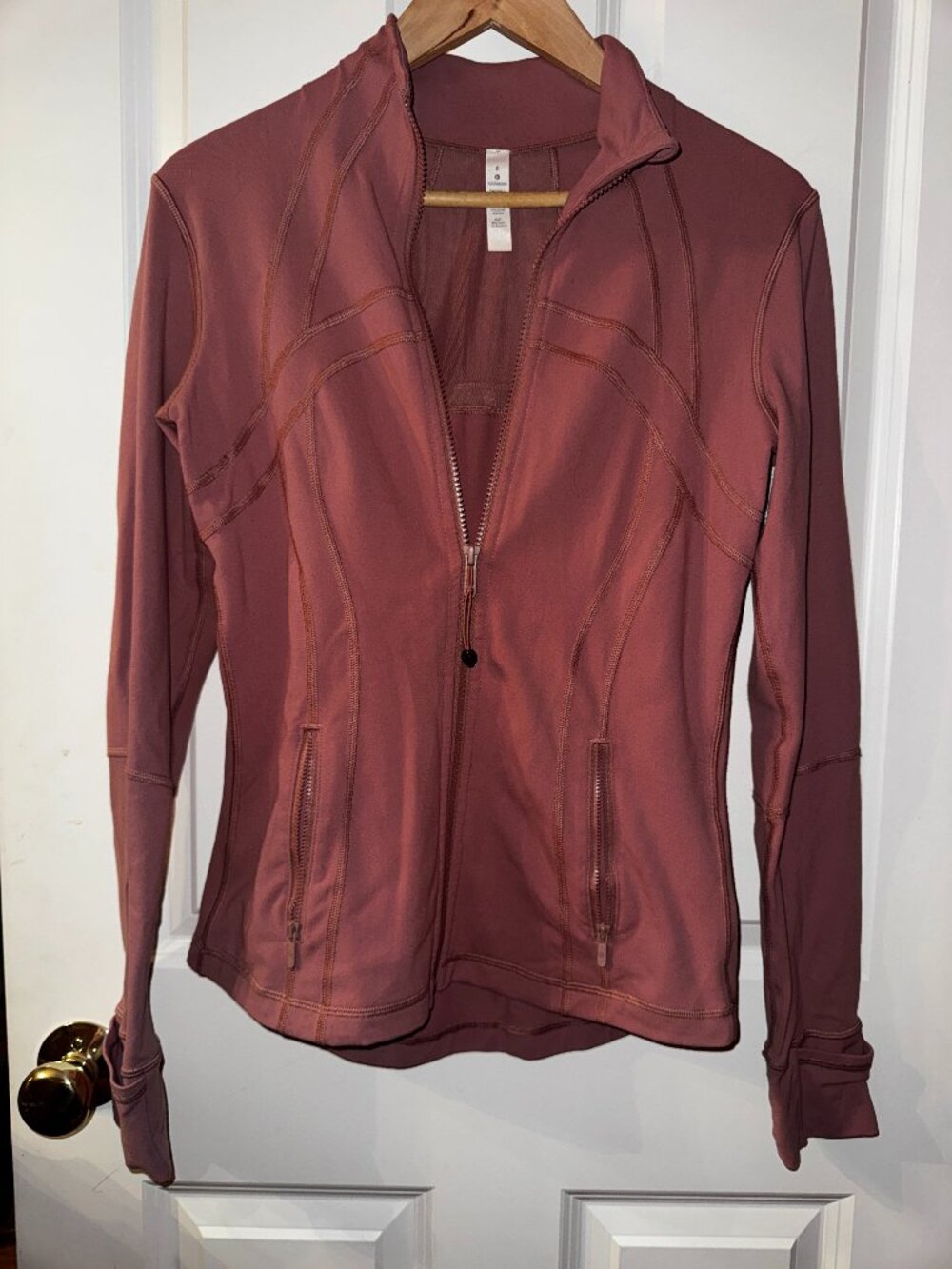 Lululemon Luon Define Jacket Brier Rose Dusty Pink Size 8 Snatched